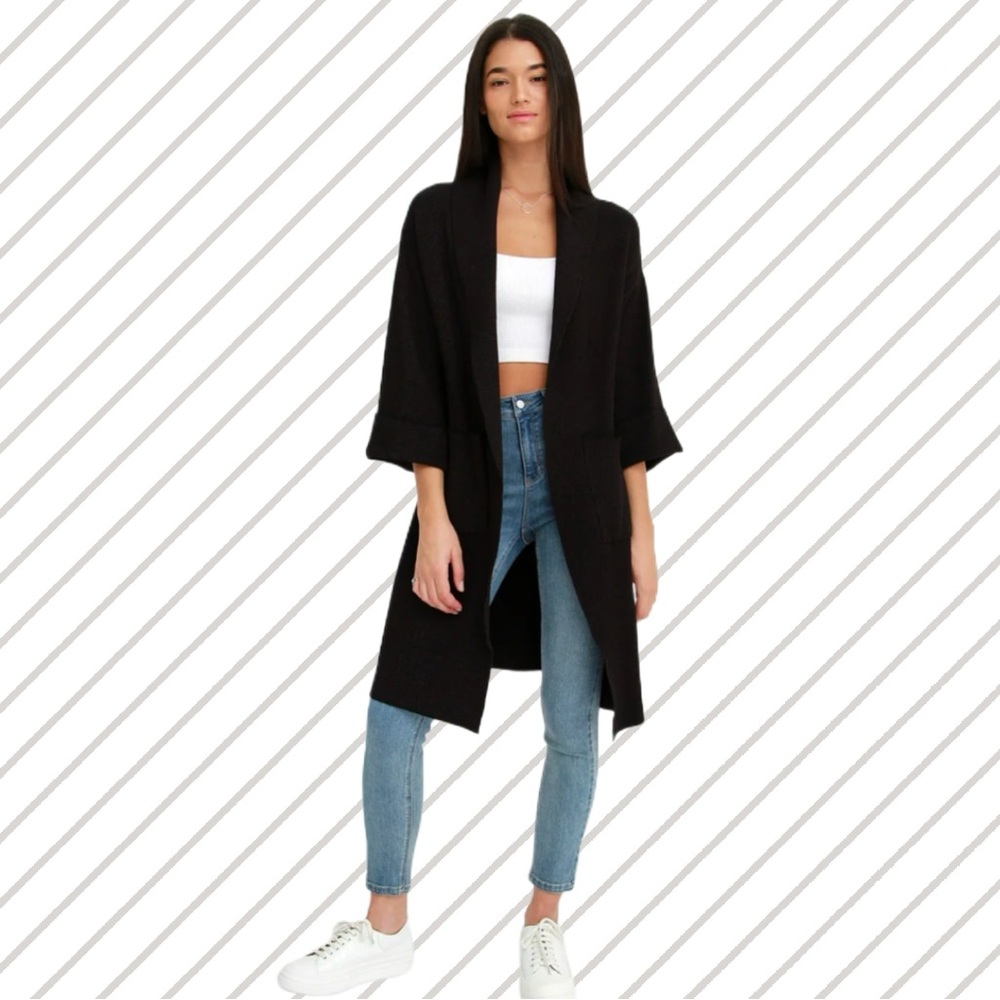 NWT! Belle & Bloom Hold the Line Coatigan (Coat/Cardigan)-Size L/XL-MSRP:$149.00